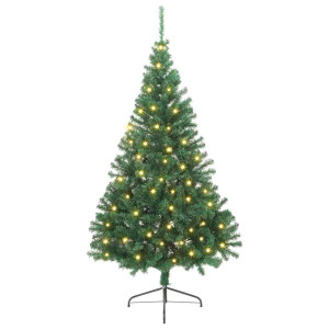 Árbol de Navidad artificial pre-iluminado Verde 240 cm PVC H