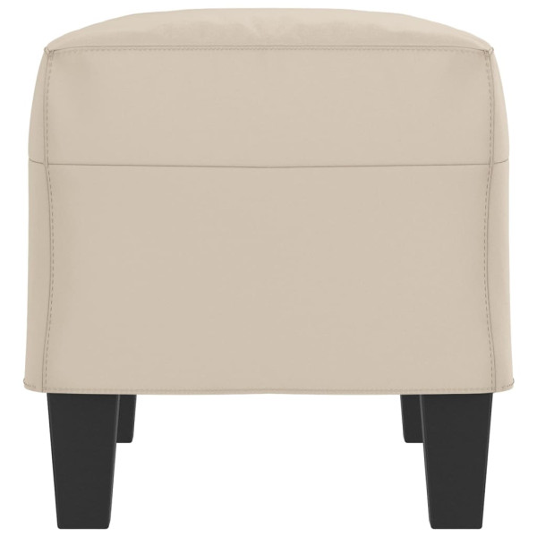 Banco de tela de microfibra color crema 70x35x41 cm M 4