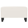Banco de tela de microfibra beige 70x35x41 cm 3