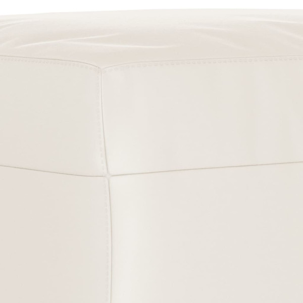 Banco de tela de microfibra beige 70x35x41 cm M 5