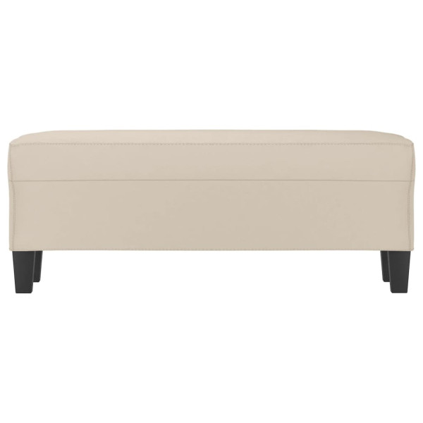 Banco de tela de microfibra gris oscuro 100x35x41 cm M 3