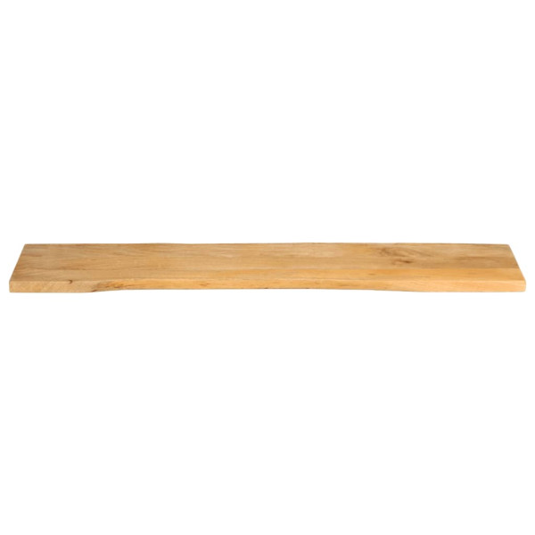 Tablero de mesa borde natural madera maciza mango 180x40x2.5 cm M 3