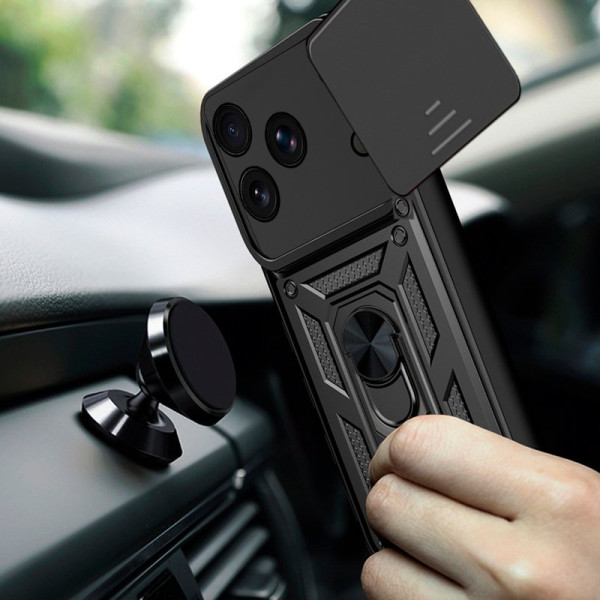 Carcasa COOL para iPhone 17 Pro Hard Ring Negro M 3