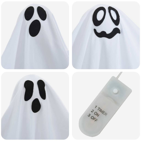 Fantasma Colgante de Halloween 3 pcs 52 x 62 cm Poliéster M 5