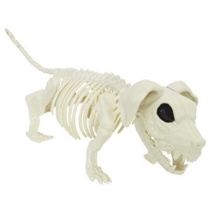 Decoración de Halloween: esqueleto con perro 2 pcs 155 cm H
