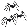 Decoración de Araña de Halloween Manual 3 pcs Negro 150 cm 2