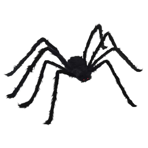 Decoración de Araña de Halloween Manual 3 pcs Negro 150 cm M 4
