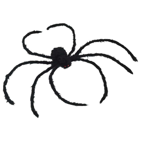 Decoración de Araña de Halloween Manual 3 pcs Negro 150 cm M 5
