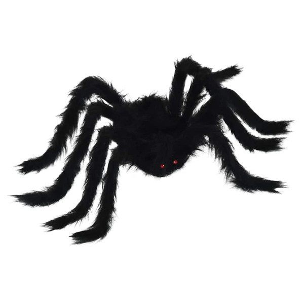 Decoración de Araña de Halloween Manual 6 pcs Negro 75 cm M 4