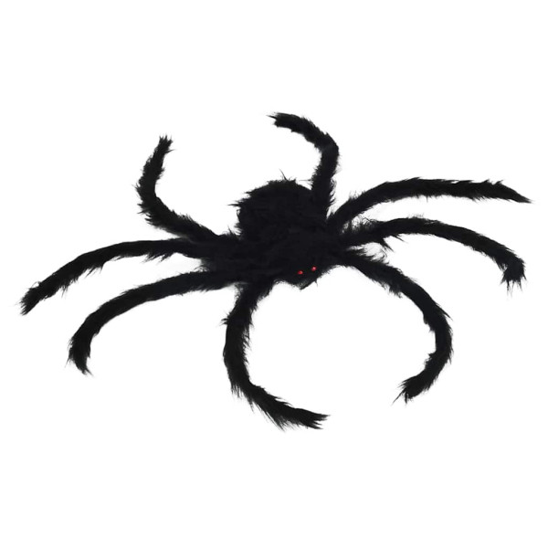 Decoración de Araña de Halloween Manual 6 pcs Negro 75 cm M 5