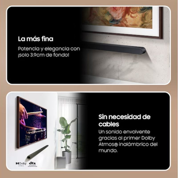 Barra de som Samsung Ultra Slim HW-S700D/ZF preto M 4