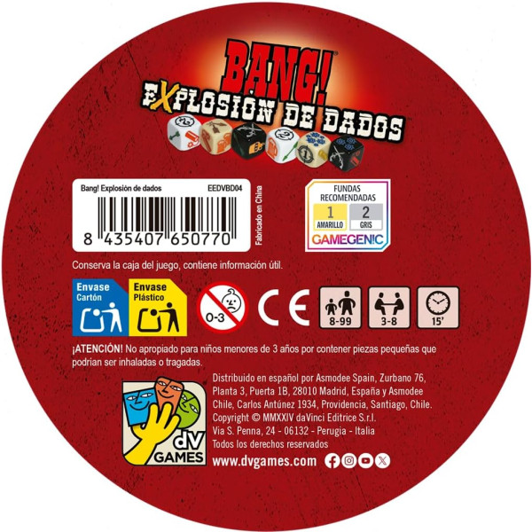 Juego de mesa BANG EXPLOSION DE DADOS pegi 8 M 4