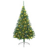 Árbol de Navidad artificial pre-iluminado Verde 180 cm PVC 2