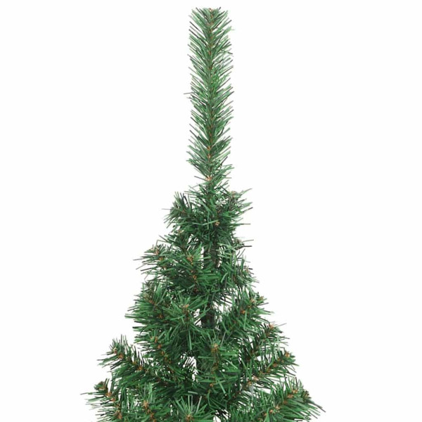 Árbol de Navidad artificial pre-iluminado Verde 210 cm PVC M 5
