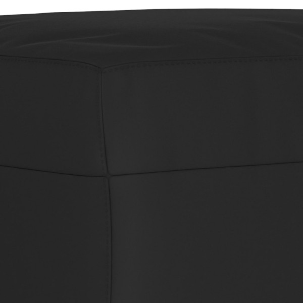 Banco de tela de microfibra negro 70x35x41 cm M 5