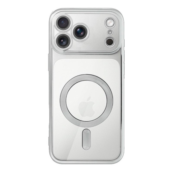 Carcasa COOL para iPhone 17 Pro Magnética Borde Plata M 2