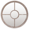 Espejo de hierro redondo color arena para uso interior 40x4 cm 2