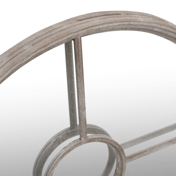 Espejo de jardín redondo hierro arena uso exterior 40x4 cm M 5