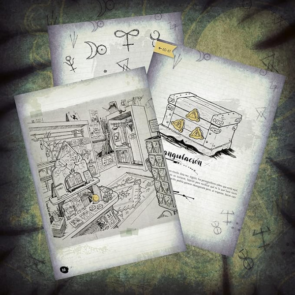 Jogo de tabuleiro Escape Quest 3: apenas no formato de livro de Salem Pegi 12 M 2