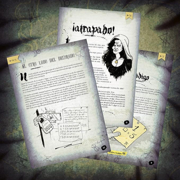 Juego de mesa escape quest 3: solo en salem formato libro pegi 12 M 4