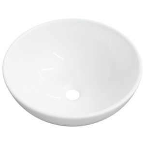 Lavabo de cerámica blanco 28x28x10 cm H