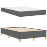 Cama tipo Box Spring Gris oscuro y blanco y gris oscuro 5