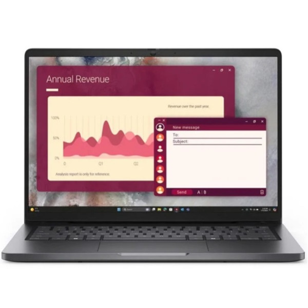 DELL PRO 14" Intel Core 5 16GB RAM 512GB HR1VR gris D