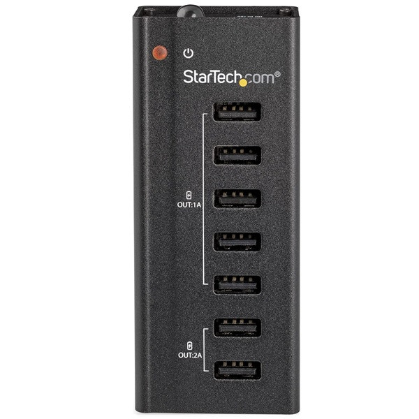 Estación de carga STARTECH 7 puertos USB negro D