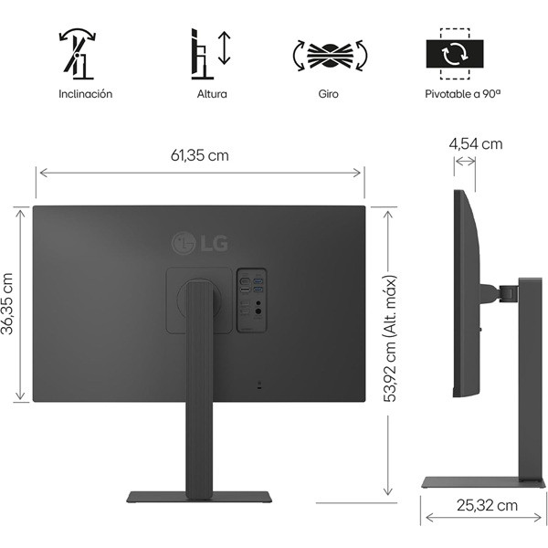 Monitor LG 27" IPS 27U730A-B preto M 4