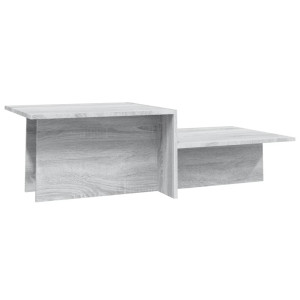 Mesa de centro madera contrachapada gris Sonoma 111.5x50x33 cm H