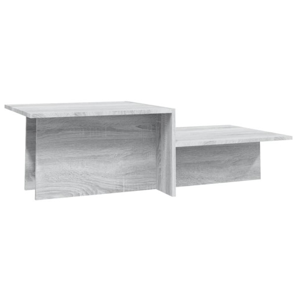 Mesa de centro madera contrachapada gris Sonoma 111.5x50x33 cm M 2