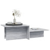Mesa de centro madera contrachapada gris Sonoma 111.5x50x33 cm 4