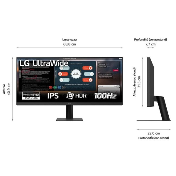 Monitor LG UltraWide 29" IPS 29U511A-B negro M 5