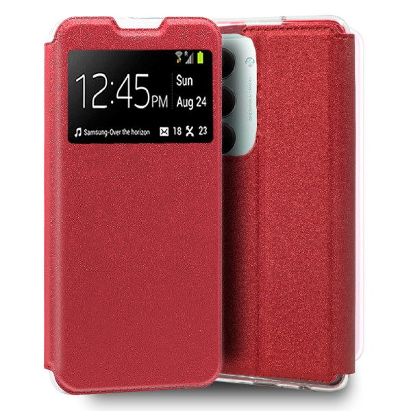 Funda COOL Flip Cover para Xiaomi Redmi 15 / 15 5G Liso Rojo D