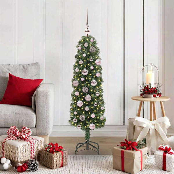 Árbol de Navidad artificial Verde 120 cm PVC. Acero y Plástico D