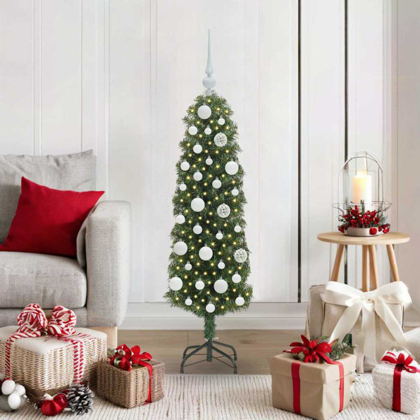 Árbol de Navidad artificial Verde 120 cm PVC. Acero y Plástico D
