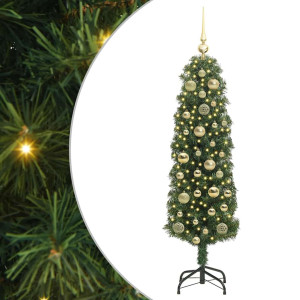Árbol de Navidad artificial Verde 120 cm PVC. Acero y Plástico H