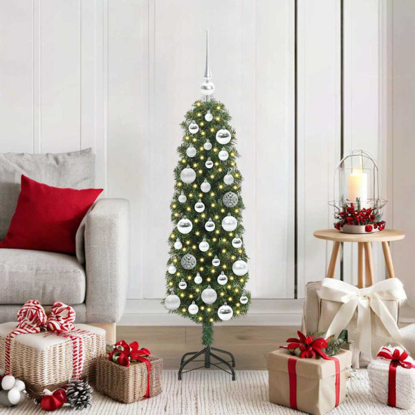 Árbol de Navidad artificial Verde 120 cm PVC. Acero y Plástico D