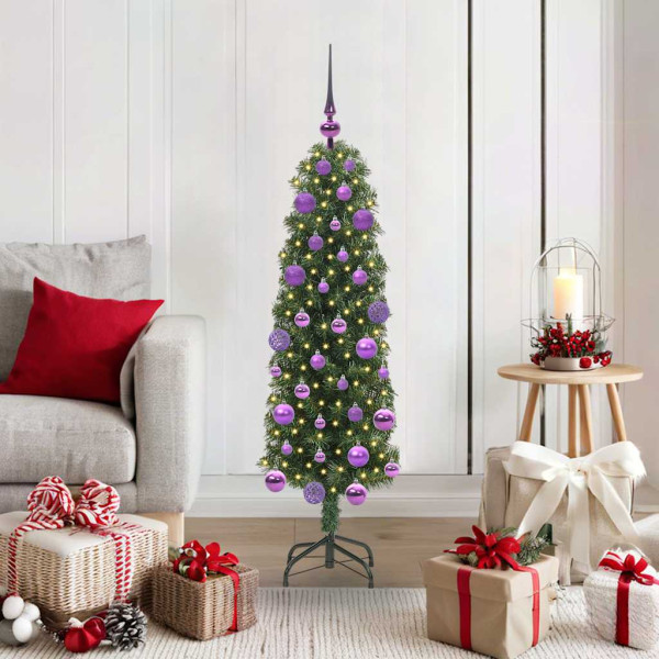 Árbol de Navidad artificial Verde 120 cm PVC. Acero y Plástico D