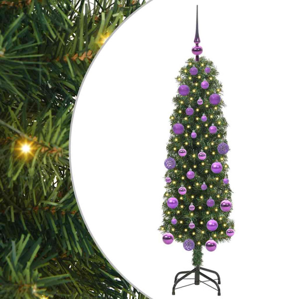 Árbol de Navidad artificial Verde 120 cm PVC. Acero y Plástico M 2