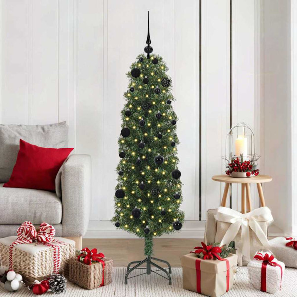 Árbol de Navidad artificial Verde 150 cm PVC. Acero y Plástico D