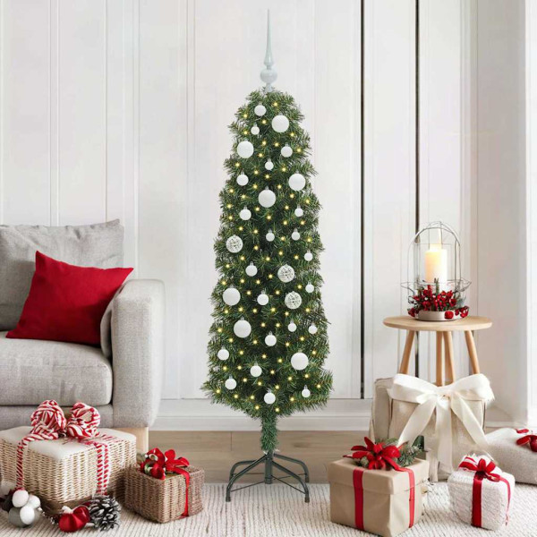 Árbol de Navidad artificial Verde 150 cm PVC. Acero y Plástico D