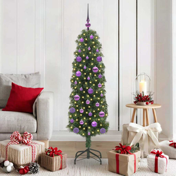 Árbol de Navidad artificial Verde 150 cm PVC. Acero y Plástico D