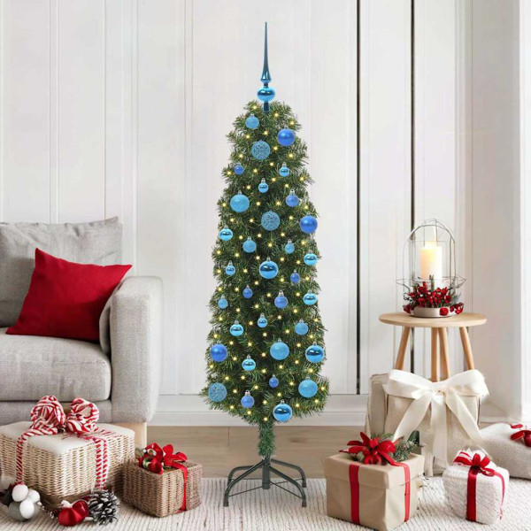 Árbol de Navidad artificial Verde 150 cm PVC. Acero y Plástico D