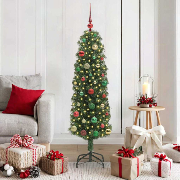 Árbol de Navidad artificial Verde 150 cm PVC. Acero y Plástico D