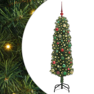 Árbol de Navidad artificial Verde 150 cm PVC. Acero y Plástico H