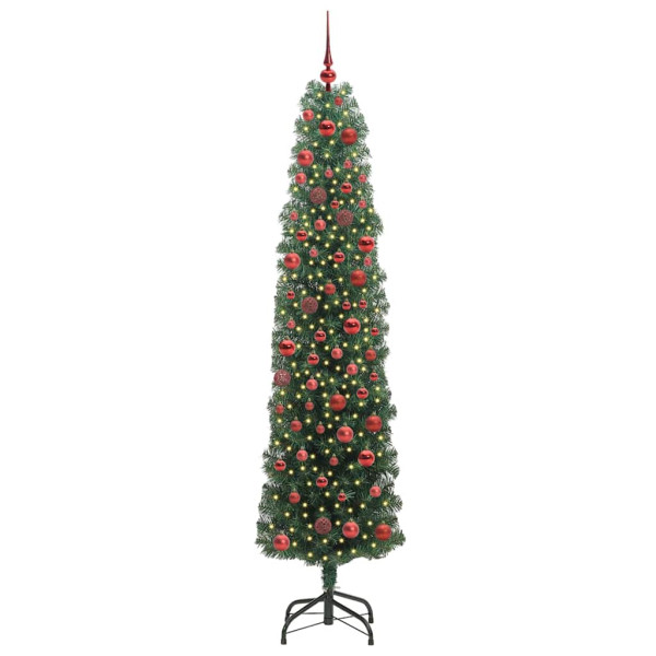 Árbol de Navidad artificial Verde 180 cm PVC. Acero y Plástico M 2