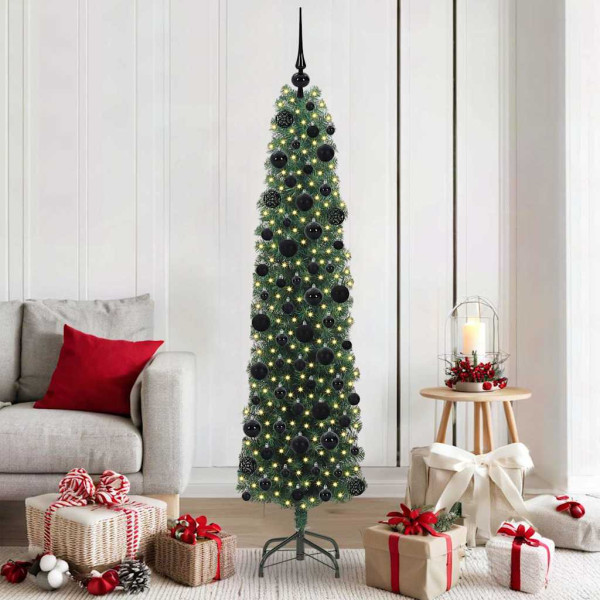 Árbol de Navidad artificial Verde 180 cm PVC. Acero y Plástico D