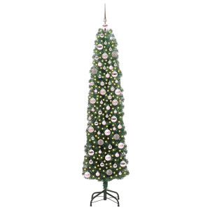Árbol de Navidad artificial Verde 180 cm PVC. Acero y Plástico H