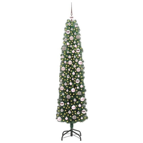 Árbol de Navidad artificial Verde 180 cm PVC. Acero y Plástico M 2